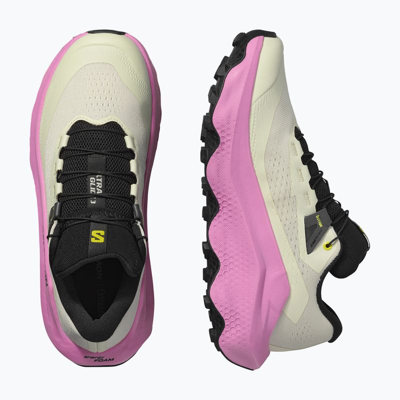Damen Laufschuhe Salomon Ultra Glide 3 Mandelmilch/Zyklamen/Schwarz 6