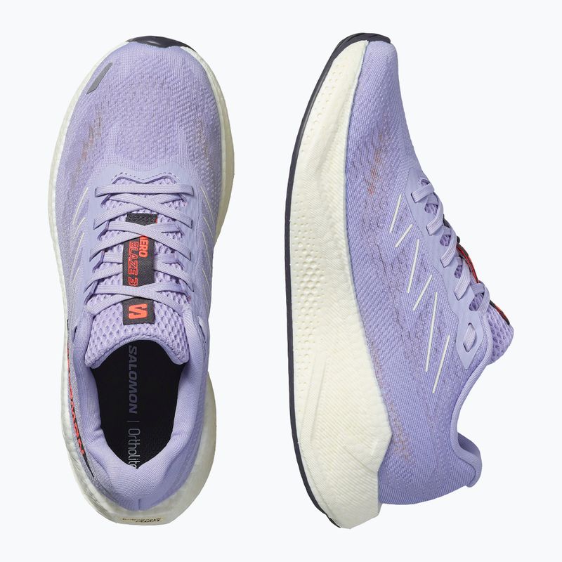 Damen-Laufschuhe Salomon Aero Blaze 3 cosmic sky/vanilla ice/neon flame 6