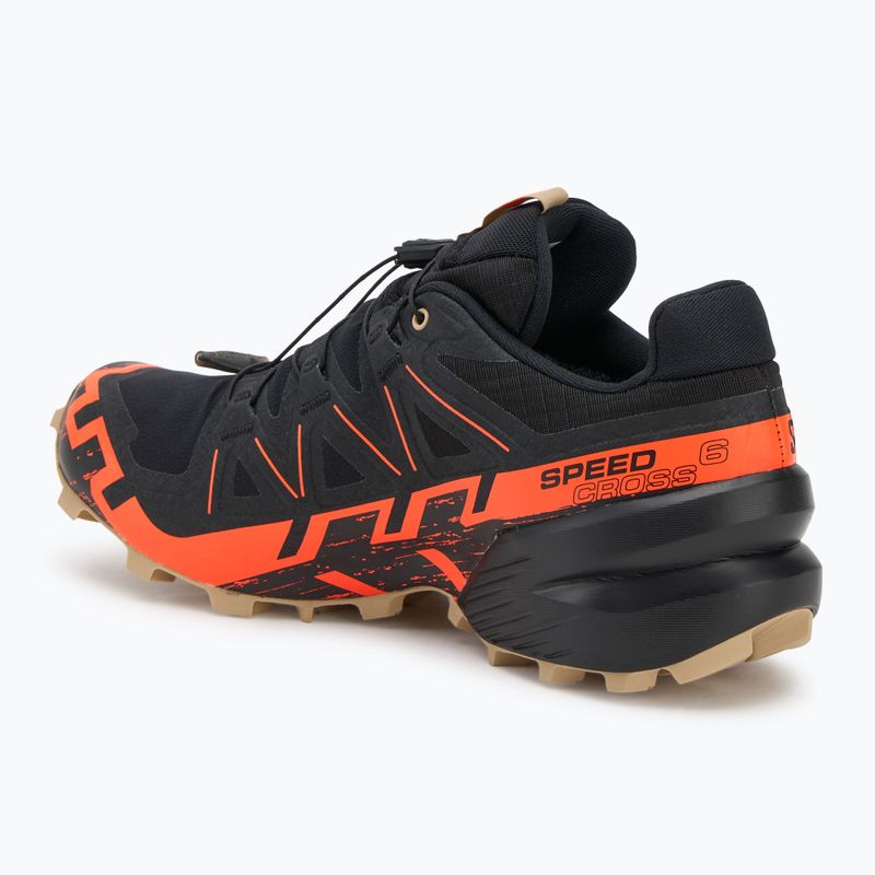 Herren-Laufschuhe Salomon Speedcross 6 GTX schwarz/shocking orange/white pepper 3