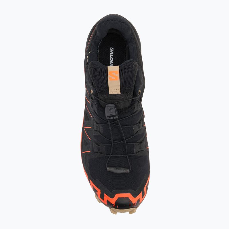Herren-Laufschuhe Salomon Speedcross 6 GTX schwarz/shocking orange/white pepper 5