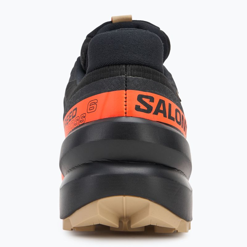 Herren-Laufschuhe Salomon Speedcross 6 GTX schwarz/shocking orange/white pepper 6