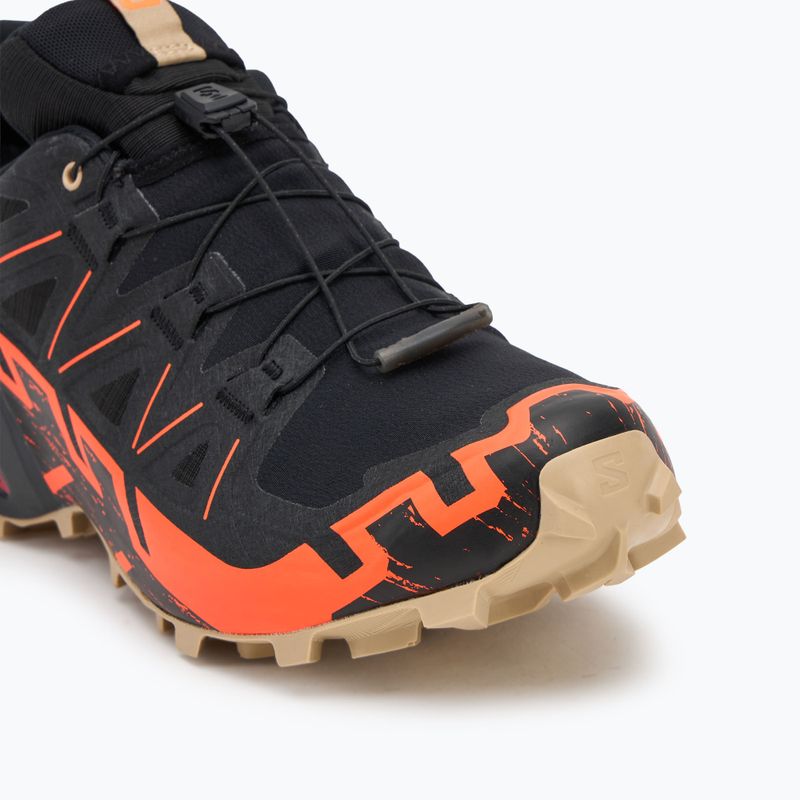Herren-Laufschuhe Salomon Speedcross 6 GTX schwarz/shocking orange/white pepper 7