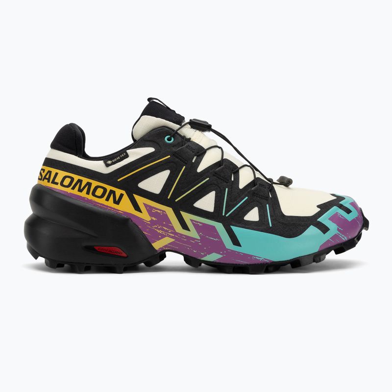 Herren-Laufschuhe Salomon Speedcross 6 GTX transparent gelb/schwarz/wasserfall 2