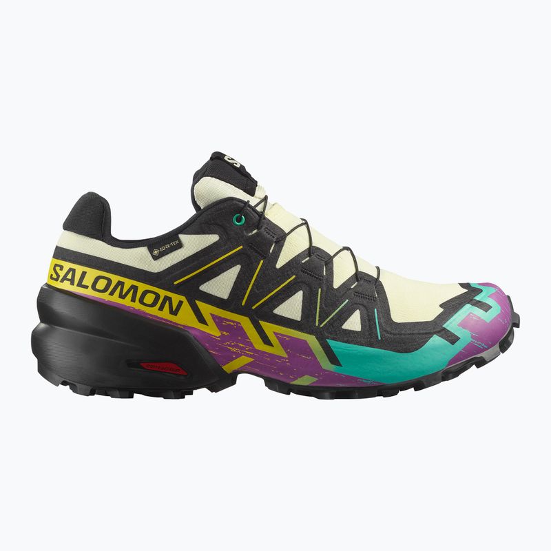 Herren-Laufschuhe Salomon Speedcross 6 GTX transparent gelb/schwarz/wasserfall 8