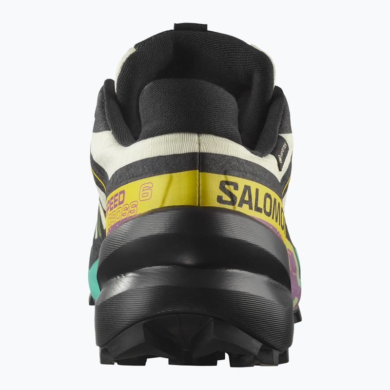 Damen-Laufschuhe Salomon Speedcross 6 GTX transparent gelb/schwarz/wasserfall 10