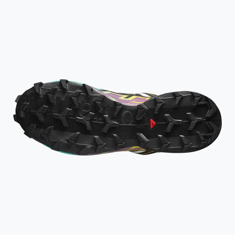 Damen-Laufschuhe Salomon Speedcross 6 GTX transparent gelb/schwarz/wasserfall 11