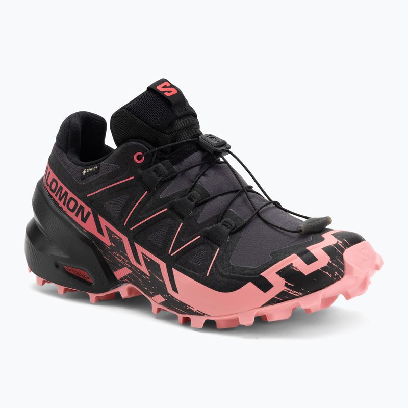 Damen-Laufschuhe Salomon Speedcross 6 GTX nine iron/schwarz/flamingo pink