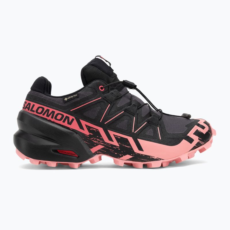 Damen-Laufschuhe Salomon Speedcross 6 GTX nine iron/schwarz/flamingo pink 2