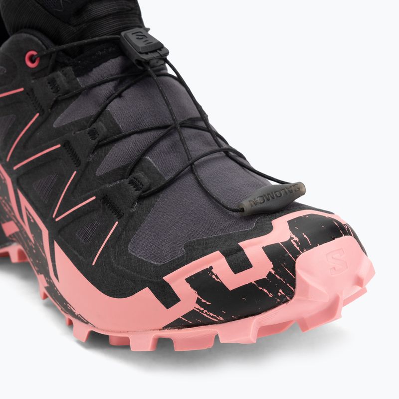 Damen-Laufschuhe Salomon Speedcross 6 GTX nine iron/schwarz/flamingo pink 7