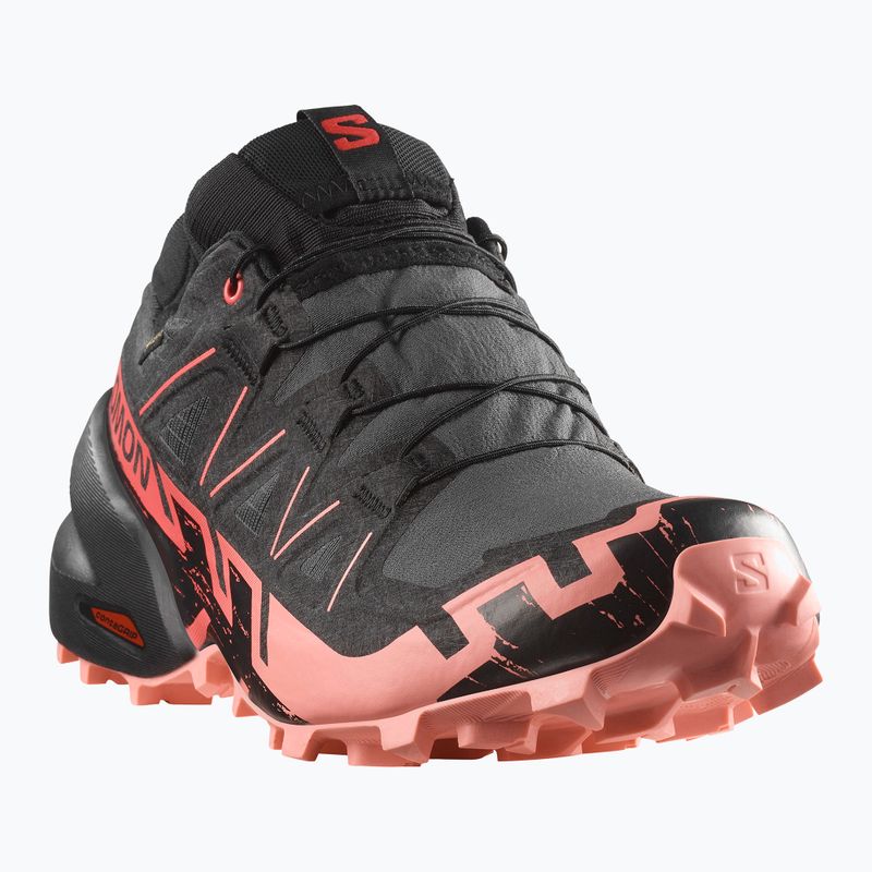 Damen-Laufschuhe Salomon Speedcross 6 GTX nine iron/schwarz/flamingo pink