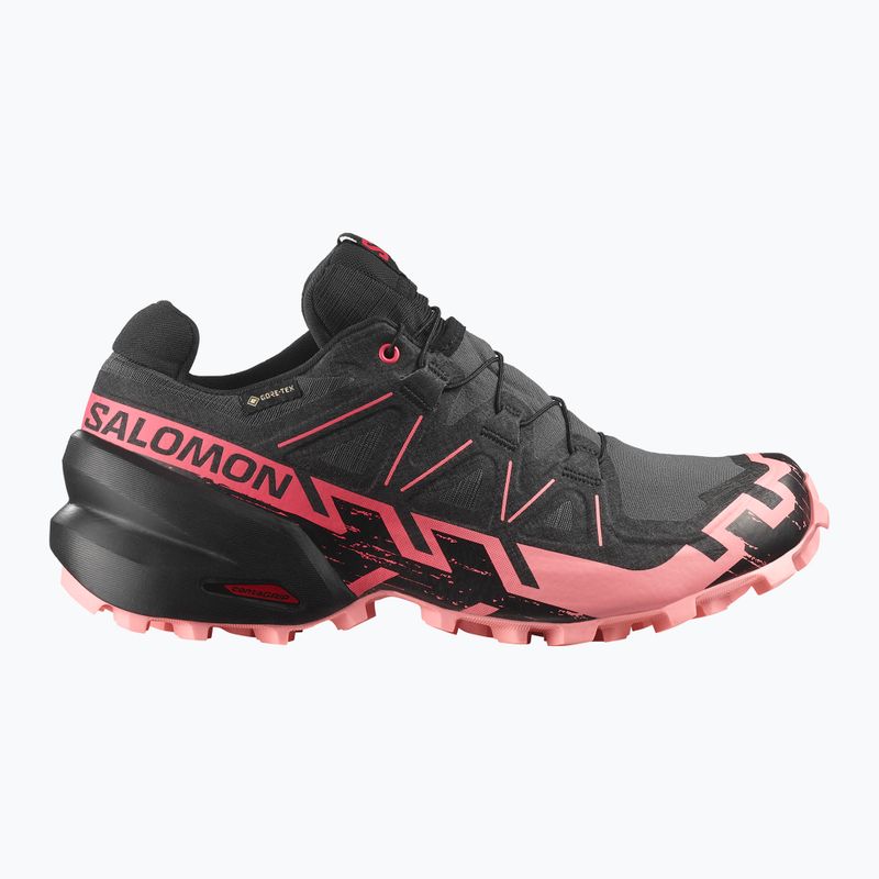 Damen-Laufschuhe Salomon Speedcross 6 GTX nine iron/schwarz/flamingo pink 2