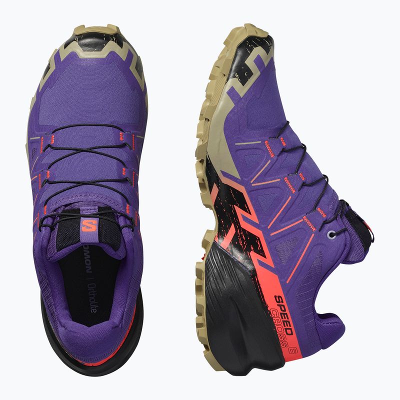 Damen-Laufschuhe Salomon Speedcross 6 liberty/schwarz/neon flame 8