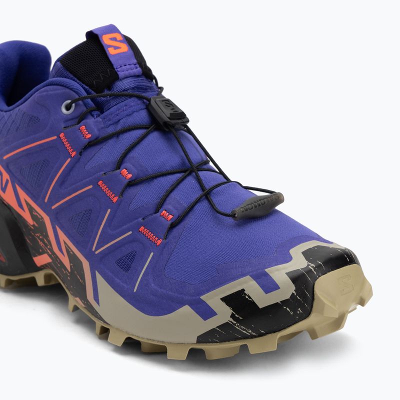 Damen-Laufschuhe Salomon Speedcross 6 liberty/schwarz/neon flame 7