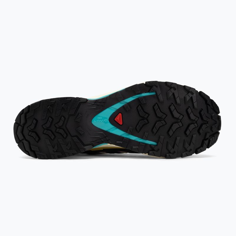 Herren-Laufschuhe Salomon XA PRO 3D V9 GTX transparentgelb/schwarz/wasserfall 4