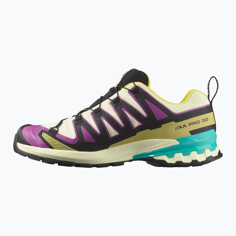 Herren-Laufschuhe Salomon XA PRO 3D V9 GTX transparentgelb/schwarz/wasserfall 9