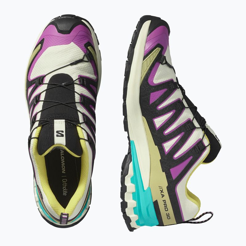 Herren-Laufschuhe Salomon XA PRO 3D V9 GTX transparentgelb/schwarz/wasserfall 12
