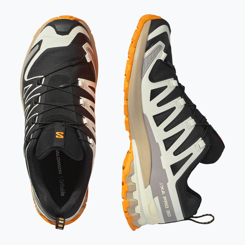 Herren Laufschuhe Salomon XA PRO 3D V9 GTX schwarz/vanilleeis/kurkuma 12