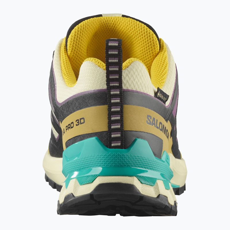 Damen Laufschuhe Salomon XA PRO 3D V9 GTX transparent gelb/schwarz/wasserfall 3