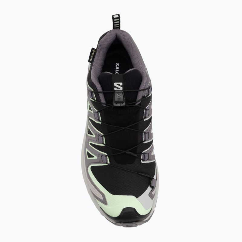 Damen Laufschuhe Salomon XA PRO 3D V9 GTX schwarz/patina grün/grau violett 5