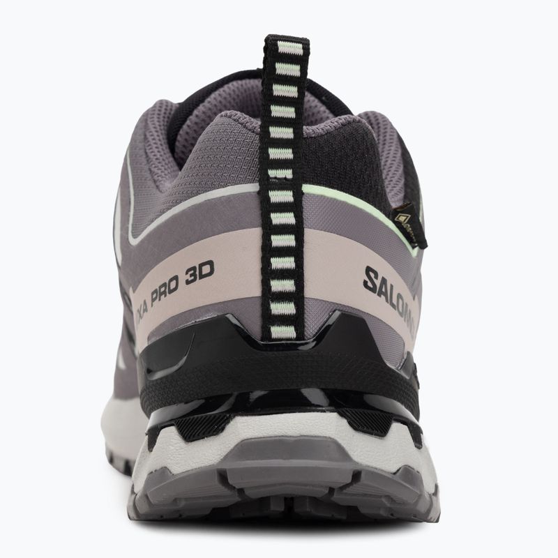 Damen Laufschuhe Salomon XA PRO 3D V9 GTX schwarz/patina grün/grau violett 6
