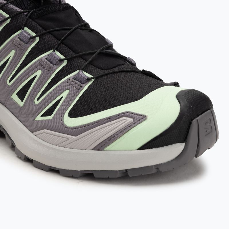 Damen Laufschuhe Salomon XA PRO 3D V9 GTX schwarz/patina grün/grau violett 7