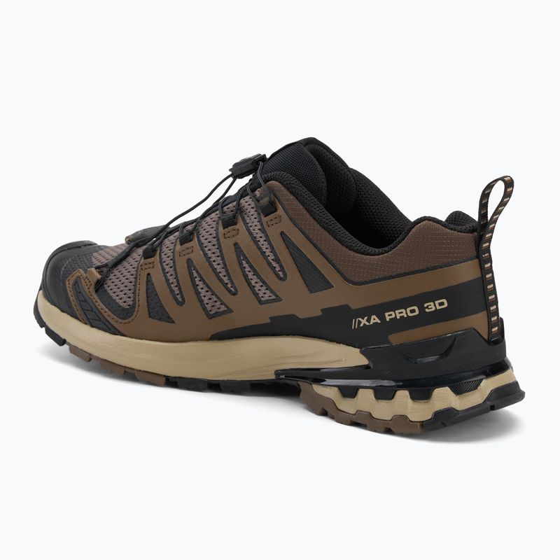 Herren Laufschuhe Salomon XA Pro 3D V9 falcon/desert tan/schwarz 3