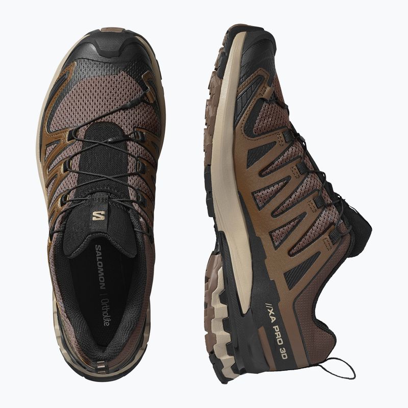 Herren Laufschuhe Salomon XA Pro 3D V9 falcon/desert tan/schwarz 6