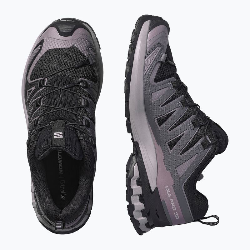 Damen-Laufschuhe Salomon XA Pro 3D V9 schwarz/gull/excalibur 6