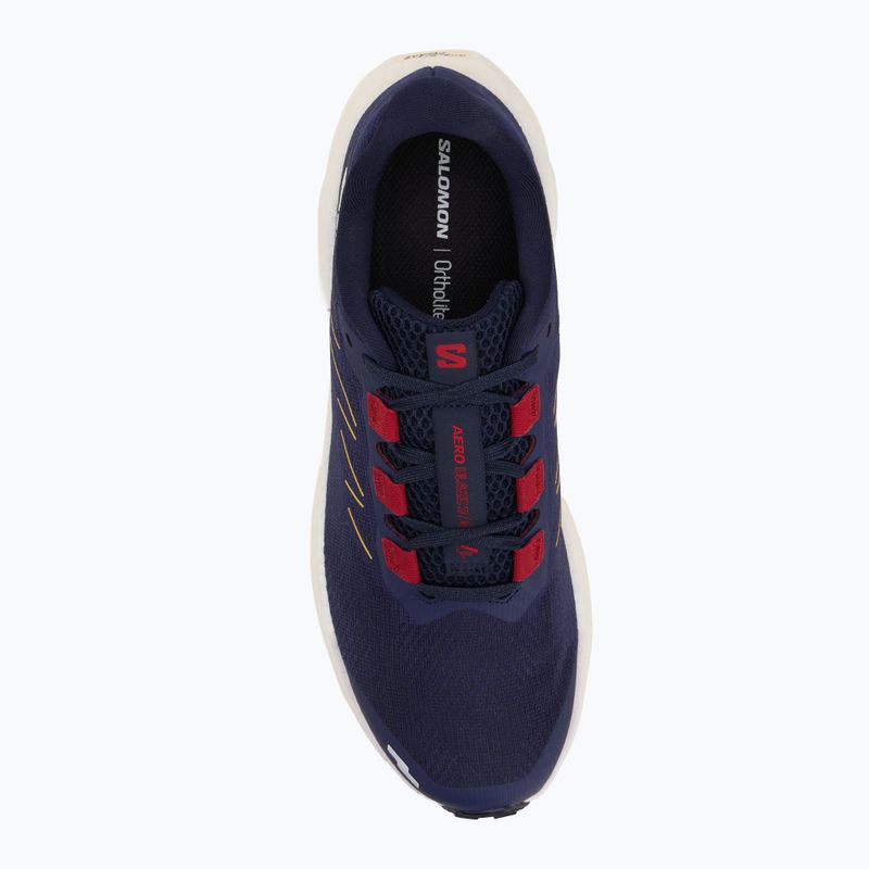 Herren-Laufschuhe Salomon Aero Blaze 3 GRVL astral aura/maritime blue/haute red 5