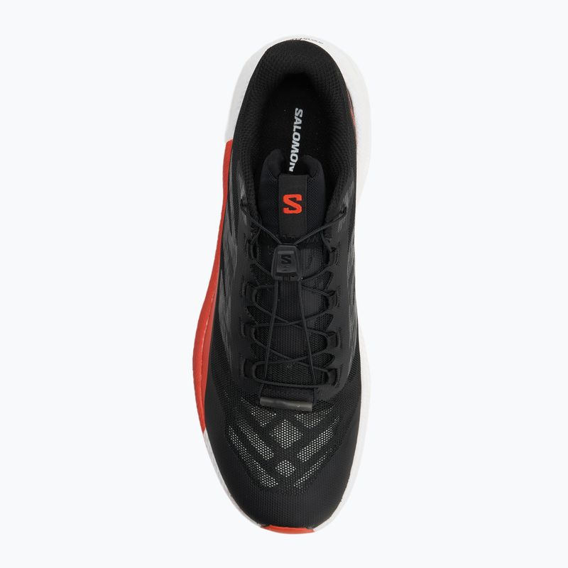 Herren-Laufschuhe Salomon Pulsar schwarz/weiß/cherrytomate 5