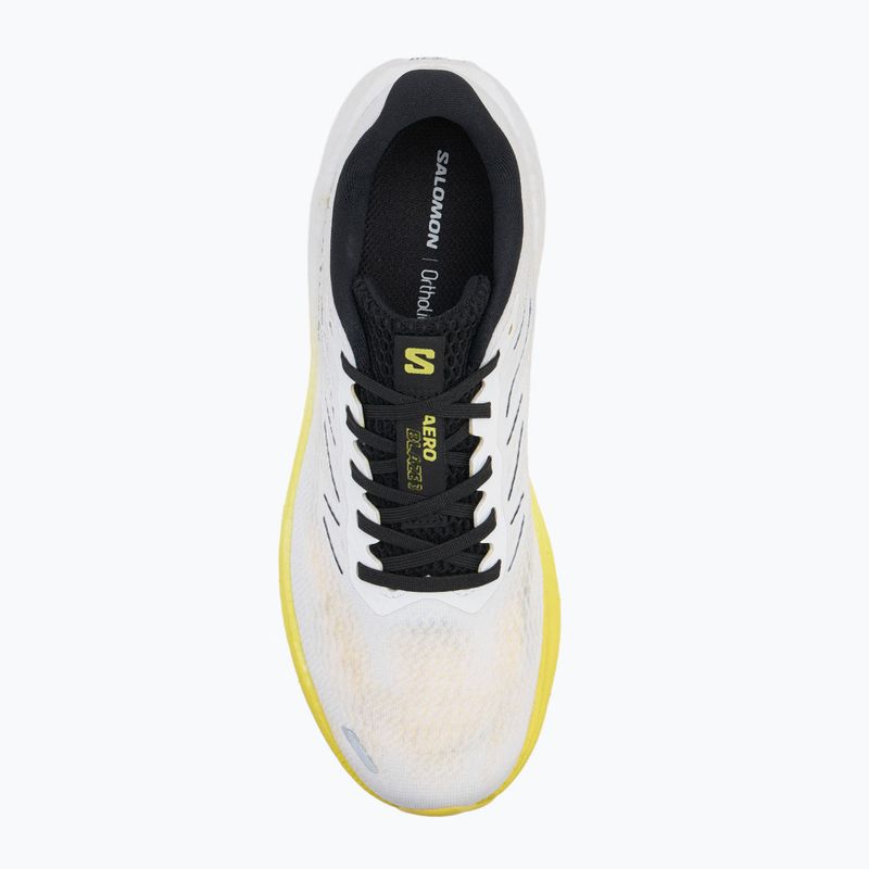 Herren-Laufschuhe Salomon Aero Blaze 3 weiß/schwarz/blazing yellow 5