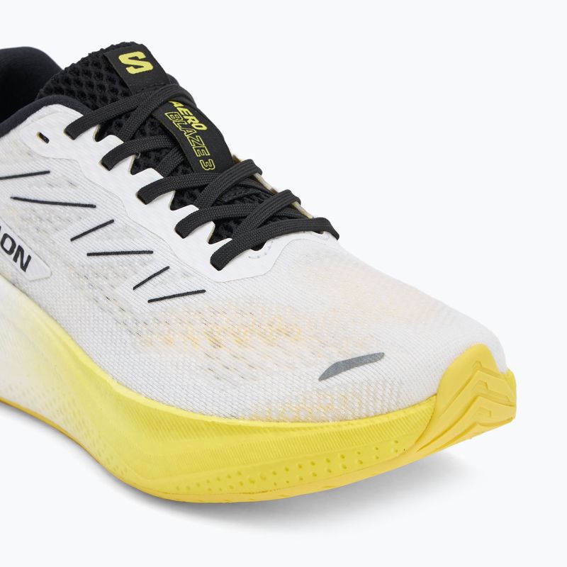 Herren-Laufschuhe Salomon Aero Blaze 3 weiß/schwarz/blazing yellow 7