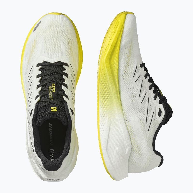 Herren-Laufschuhe Salomon Aero Blaze 3 weiß/schwarz/blazing yellow 13