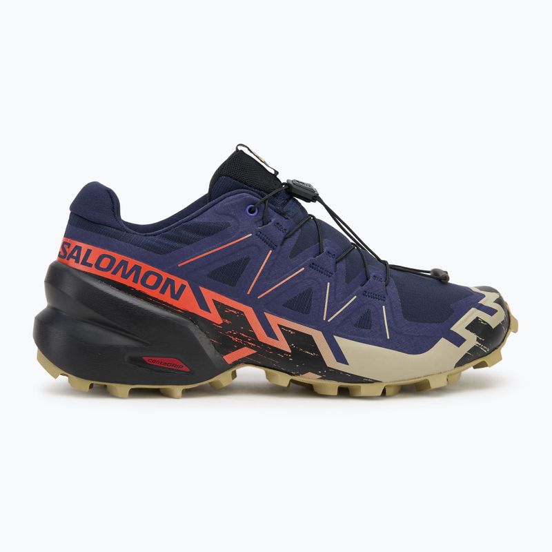 Herren-Laufschuhe Salomon Speedcross 6 maritime blue/schwarz/cherry tomato 2