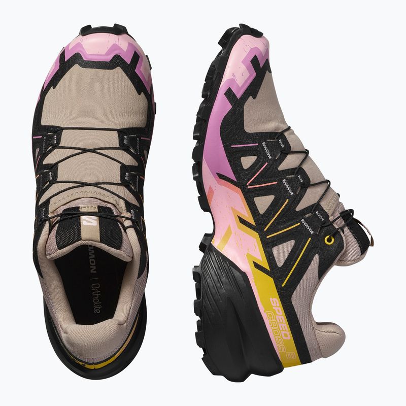 Damen-Laufschuhe Salomon Speedcross 6 etherea/schwarz/cyclamen 9