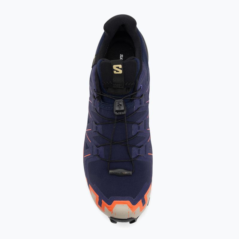 Herren-Laufschuhe Salomon Speedcross 6 GTX maritime blue/schwarz/cherry tomato 5