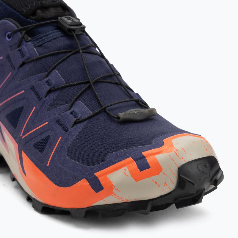 Herren-Laufschuhe Salomon Speedcross 6 GTX maritime blue/schwarz/cherry tomato 7