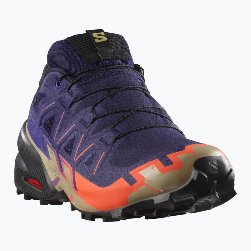 Herren-Laufschuhe Salomon Speedcross 6 GTX maritime blue/schwarz/cherry tomato
