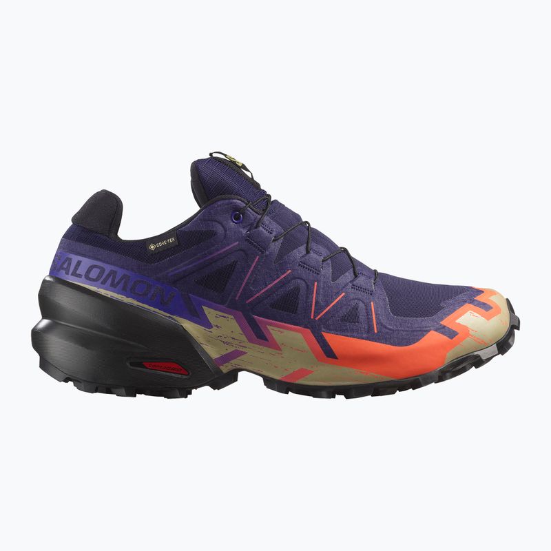 Herren-Laufschuhe Salomon Speedcross 6 GTX maritime blue/schwarz/cherry tomato 2