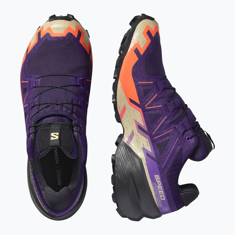 Herren-Laufschuhe Salomon Speedcross 6 GTX maritime blue/schwarz/cherry tomato 6