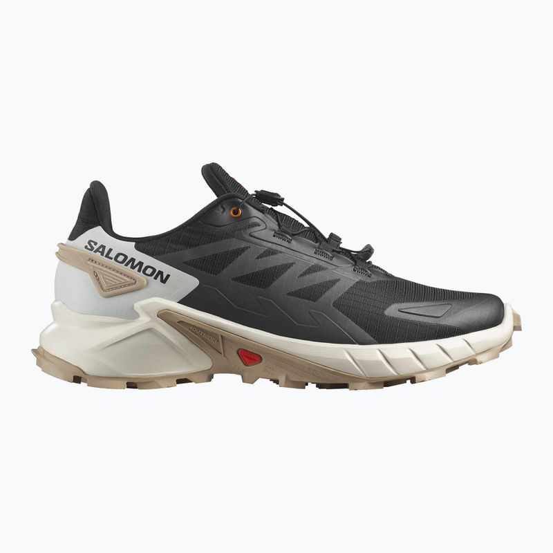 Herren Laufschuhe Salomon Supercross 4 schwarz / Vanilleeis / weißer Pfeffer 2