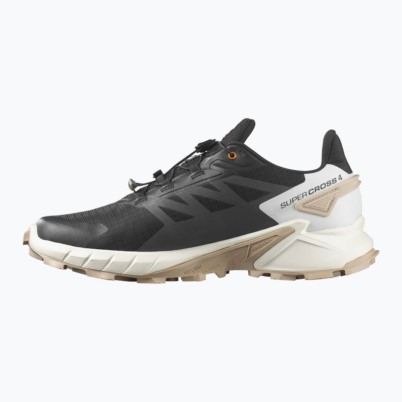 Herren Laufschuhe Salomon Supercross 4 schwarz / Vanilleeis / weißer Pfeffer 3