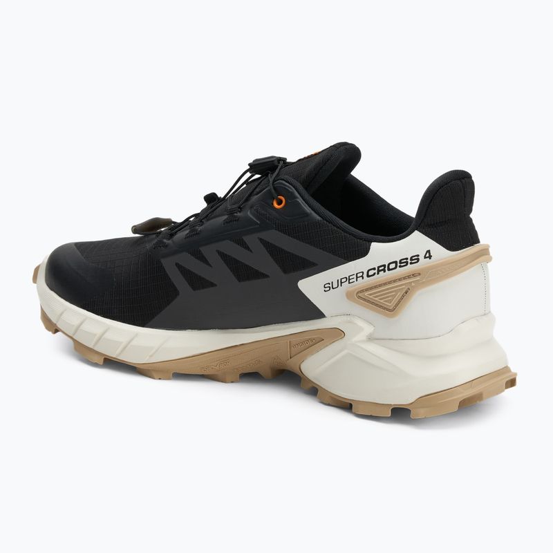 Herren Laufschuhe Salomon Supercross 4 schwarz / Vanilleeis / weißer Pfeffer 3