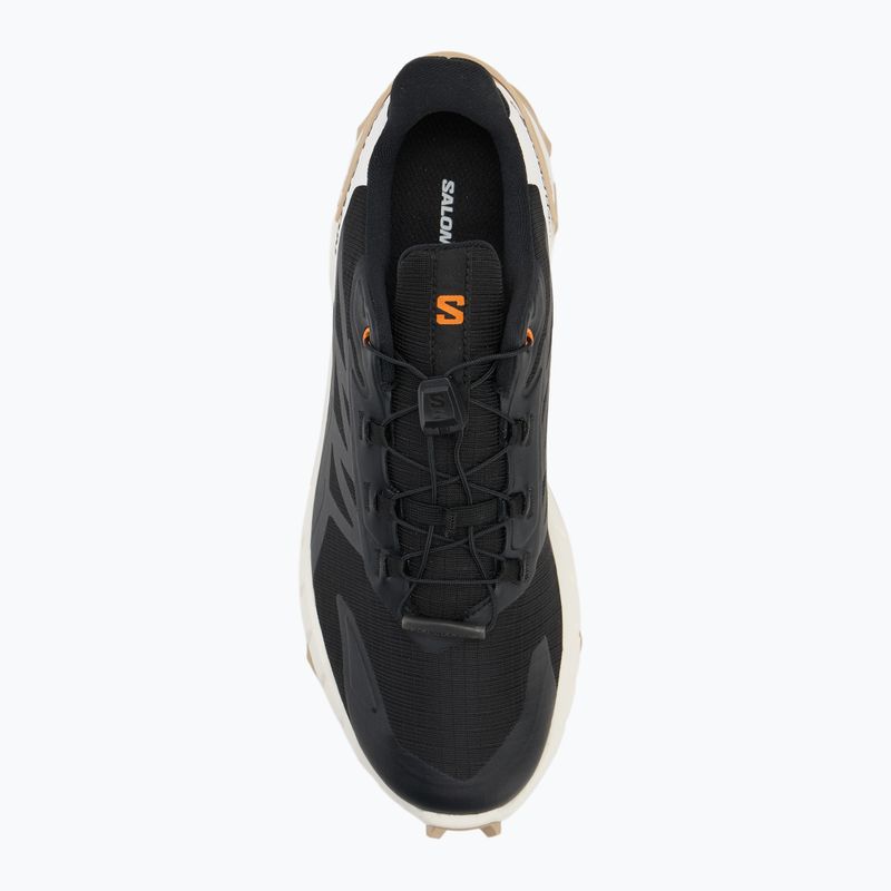 Herren Laufschuhe Salomon Supercross 4 schwarz / Vanilleeis / weißer Pfeffer 5
