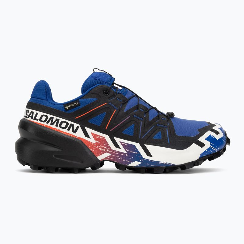 Laufschuhe Salomon Speedcross 6 GTX surf the web/fiery red/white 2
