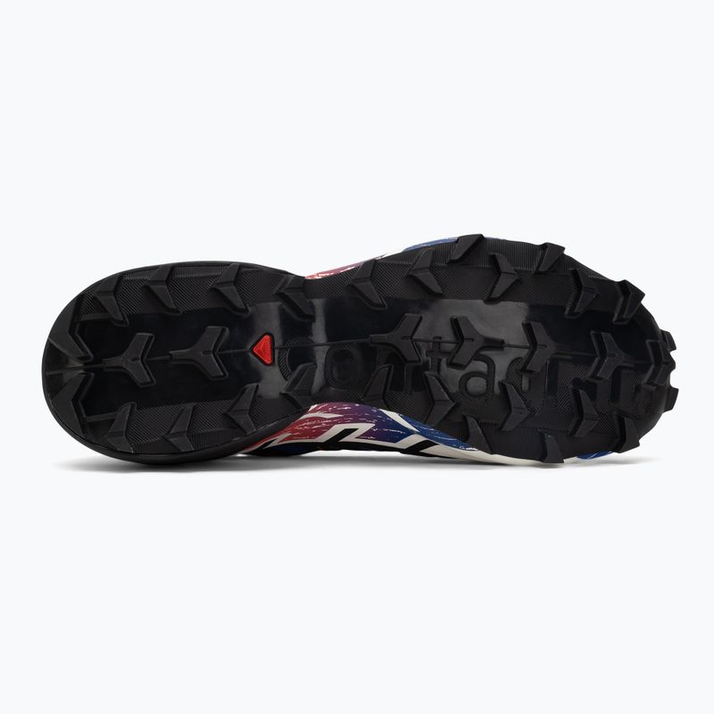 Laufschuhe Salomon Speedcross 6 GTX surf the web/fiery red/white 4