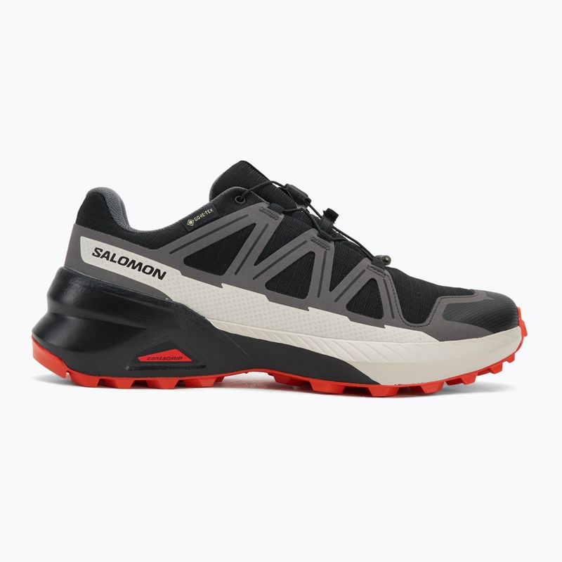 Herren-Laufschuhe Salomon Speedcross Peak GTX schwarz/castlerock/cherry tomato 2