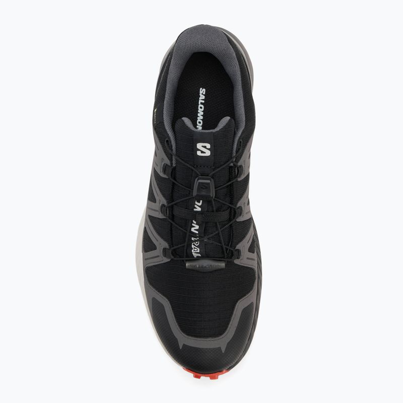 Herren-Laufschuhe Salomon Speedcross Peak GTX schwarz/castlerock/cherry tomato 5