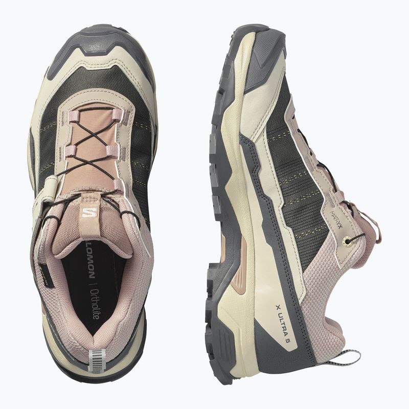 Damen-Trekkingschuhe Salomon X ULTRA 5 GTX etherea/nine iron/gull 8