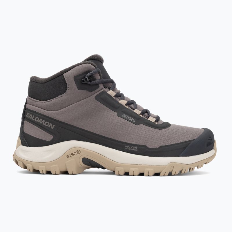 Damen-Trekking-Schuhe Salomon Shelter WP plum kitten/phantom/desert tan 2